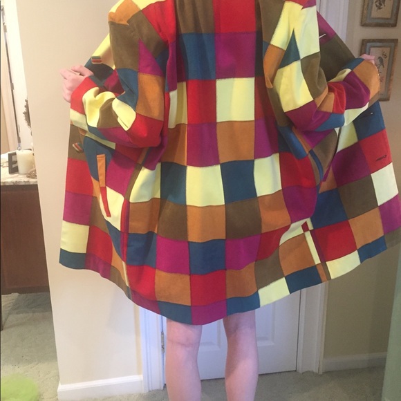 Todd Oldham patchwork faux suede jacket - Picture 7 of 7